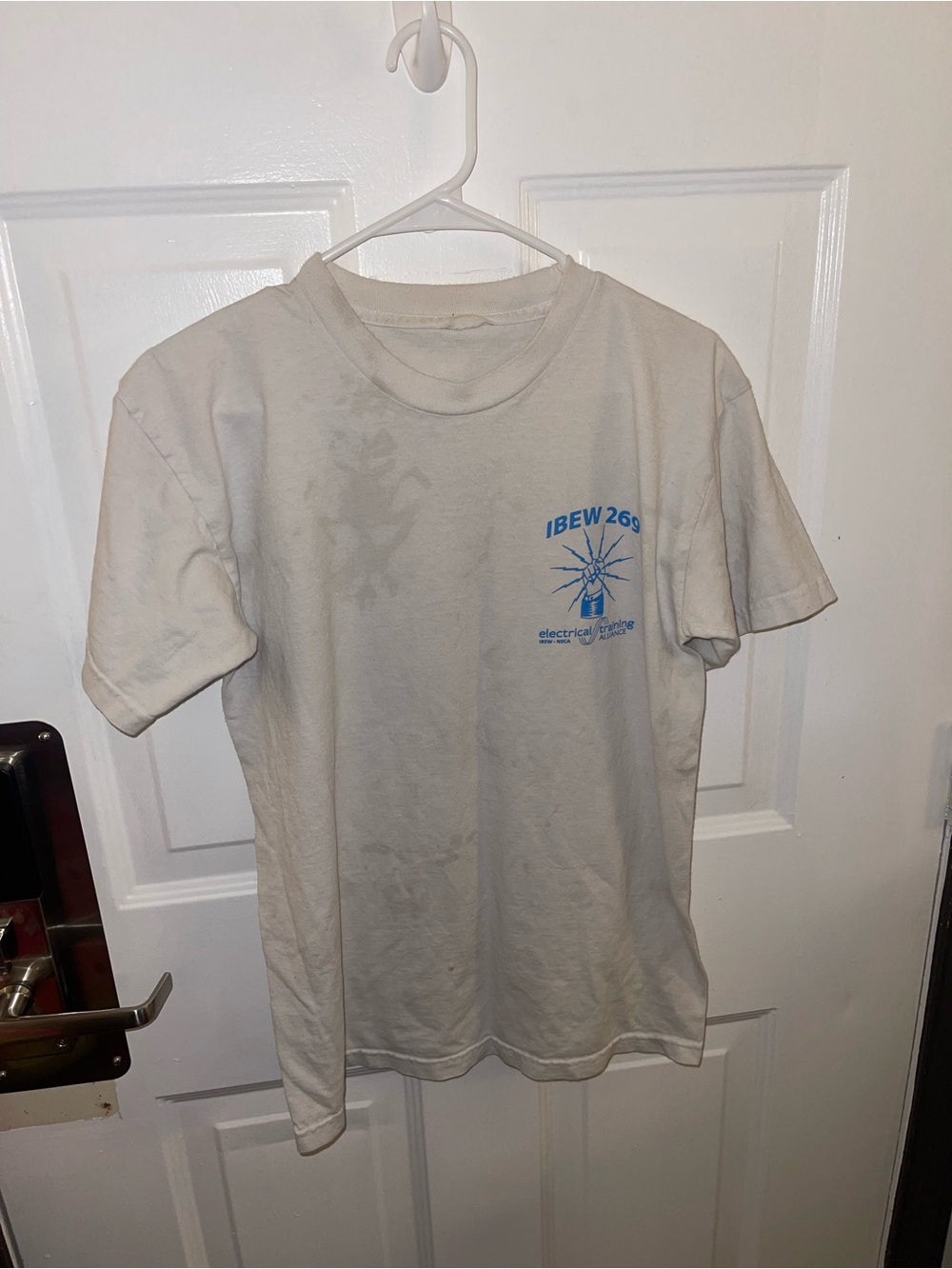 AS IS IBEW 269 White Short Sleeve Logo Tee